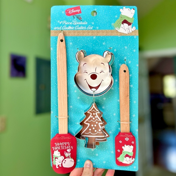 Disney Other - Winnie The Pooh Cute Kitchen Bakeware Cookie Cutters & Baking Spoons Spatula Set